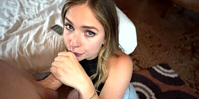 Slutty College Chick Begs to be Filmed while Taking a Facial