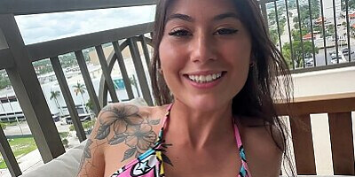 Public Balcony Sex With Teen Step Sister ~ Charlotte Mae ~ Household Fantasy ~ Scott Stark