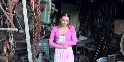 DEBT4k. Debt collector got so horny when he saw hot debtors sex toys collection
