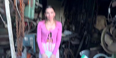 DEBT4k. Debt collector got so horny when he saw hot debtors sex toys collection