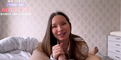 Real Morning Sex with Long Sloppy Blowjob