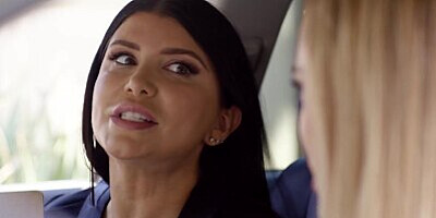 GIRLSWAY - Bad Driver Athena Fleurs Seduces Driving Instructor MILF Romi Rain To Get Her License