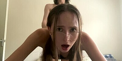 Step Sister With Big Ass Caught Me Jerking Off And Couldn't Resist Helping - Slim Ecstasy