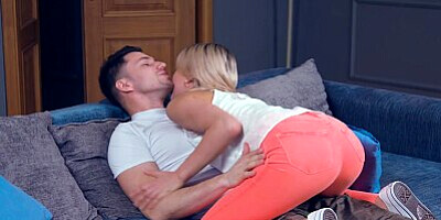 TUSHY Couple has intense anal threesome with hot roommate