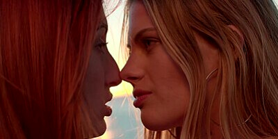 SLAYED Stunning duo Red & Sophie have intense poolside sex