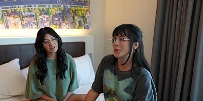 Secret Sex Vacation with Thick Step Sis & Hot Goth GF - Cami Strella x Effy Cutie x Lev Lebien
