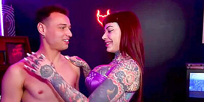 Johnny Love And Tiger Lily In Redhead Tiger Perfect Fuckable Inked Body Gets Banged