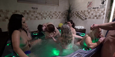 ...Lesbian orgy in the shower...