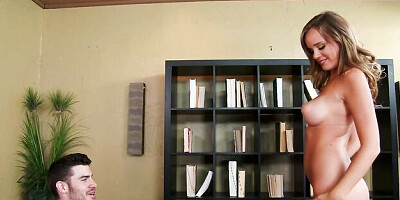 Dazzling Alexis Adams at long hair trailer