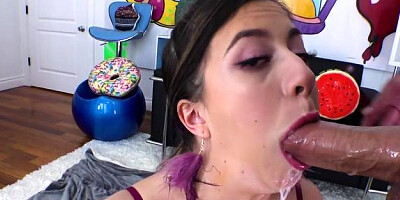 Swallowed - Sloppy choking along with Natalie Brooks