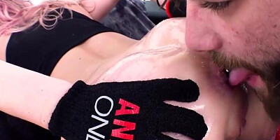 Anal Only: Alluring wild slut crazy fucks in the ass