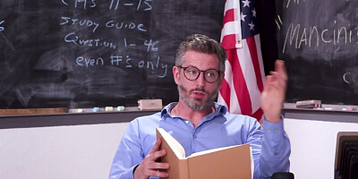 Sexy thick student is fucked after classes by the teacher