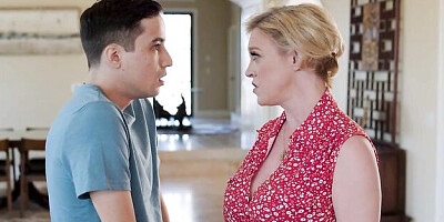 Lusty short-haired blonde Dee Williams fucked in the doggy style