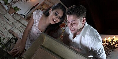 Penthouse Pet Gina Valentina Loads a Cock up with Spit before Deepthroat