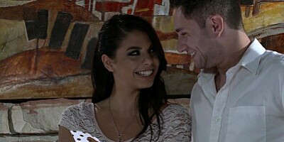 Penthouse Pet Gina Valentina Loads a Cock up with Spit before Deepthroat