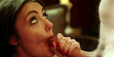 ...Petite gal Adria Rae gets double penetrated...