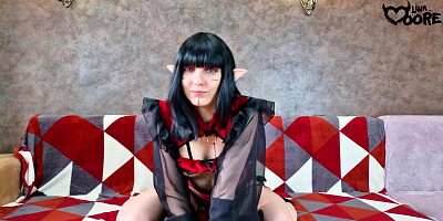 Lina Moore - Sexy Dark Elf Girl Lina Love to Play with her Ass