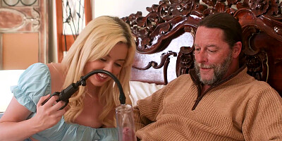 Stepgrandpa fucks his new stepgranddaughter