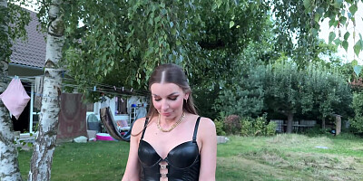 DEBT4k. Arina Shy didn’t pay her debt and got face fucked instead