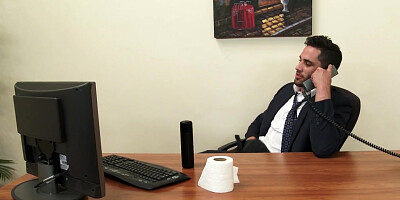 WANKZ- Syren De Mer Seduces Employee