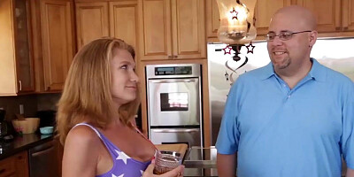FamilyHandle.com - Brunette babe Kirsten Lee gets fucked at the family meeting