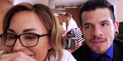 Busty MILF Aubrey Black banged by young guy after sensual BJ