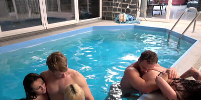 ...Insatiable bitches and an orgy by the pool...