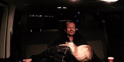 Blonde hitchikker Beatrix Glower blows George Uhl and gets fucked