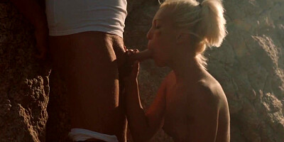 ...Cecilia Scott shows off her excellent cock sucking skills...