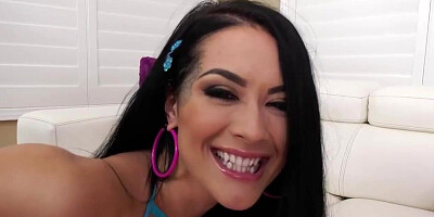 EvilHD.com - Katrina Jade deepthroats and swallows my cum after fucking