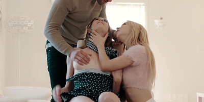 Successful man has a bday surprise from super-naughty Kenzie Reeves and Ashley Lane