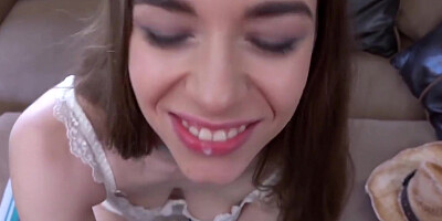 Fed Cum After Hardcore Taboo Doggystyle Banging With Tali Dova
