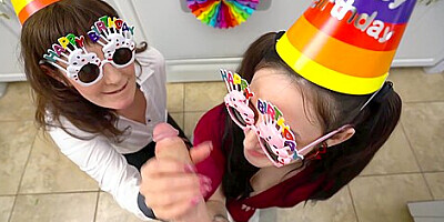 Stepmommy Stepmommy And Sis Gave Blowjobs For Birthday With Melody Mynx, Tifa Quinn And Conor Coxxx