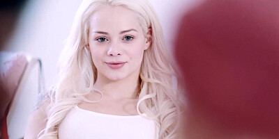 Black muff diver with small tits licked by cute white girl