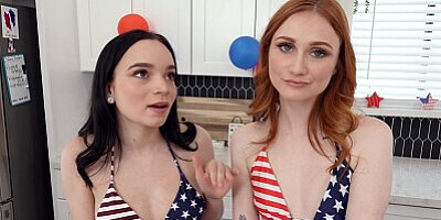 Meat Master Vixens Scarlet Skies & Selina Imai Grill Stepbros Big Sausage to Perfection - S33:E6