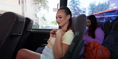 ...Bosomed slut Lexi Victoria gets fucked on the bus...