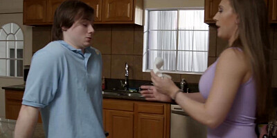 Beautiful MILF Kagney Linn Karter opens her legs so I can pussy lick her before harsh fucking