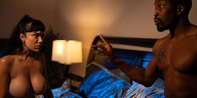 ...BBC-loving slut Little Puck gets eaten out and fucked in the middle of the night...