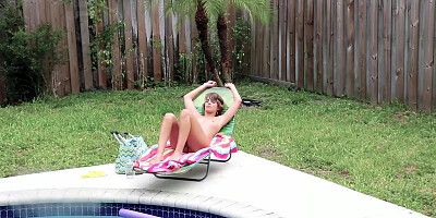 Cute and skinny teen gets fucked outdoor