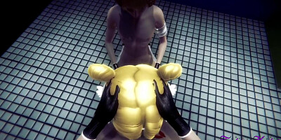 Hentai 3d, 3d Hentai And Sailor Moon In Usagi Is Fucked By 2 Boys In A Public Toilet