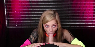 POV wonderful cock sucking treatment from a caring girlfriend