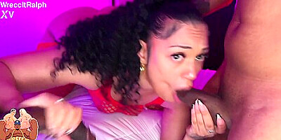 H0ney T$unami Thick Dominican Slut Took Two Creampies