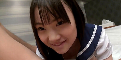 Innocent schoolgirl ends up licking balls and sucking dick