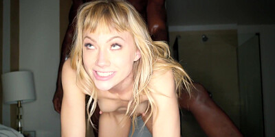 ...Gorgeous blonde girl Ivy Woulfe can't get enough of BBC...