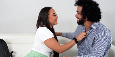 Thick MILF Carmela Clutch bends over for a BBC stud to plow her