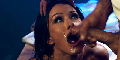 ...Passionate sex with hot detective Jennifer White in a police car...