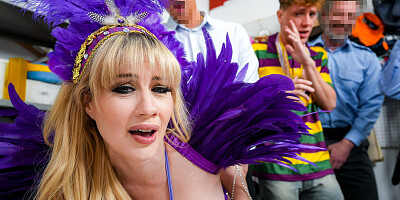 ...Festive MILF Jessica Ryan gets gangbanged...