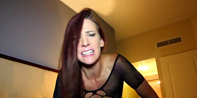 ...Alora Jaymes gets fucked in doggystyle position after sucking big black cock...