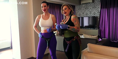 Double Domme Strapon Session With Ava Von Medisin