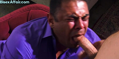 Inked bisexual bae pussy-smashed in 3some